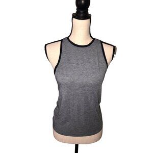 Lululemon Womens Racerback Tank Top Size XS Gray Back Tie Detail